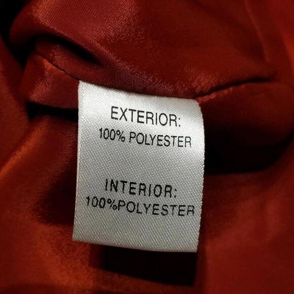 Judith March Top Size Medium Burned Orange Cold Shoulder Embroidered Sleeves - Picture 8 of 9